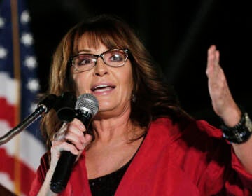 Former vice presidential candidate Sarah Palin at a rally in 2017. (Brynn Anderson/AP)