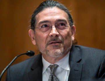 U.S. Census Bureau Director Robert Santos, shown here during his 2021 Senate confirmation hearing in Washington, D.C., began serving as the first Latino to head the federal government's largest statistical agency in January. (Tom Williams/CQ Roll Call via Getty Images)