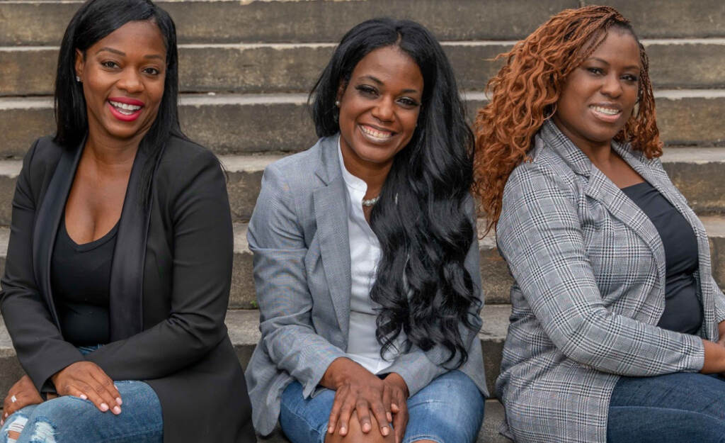 The Clinicians Think Tank team, Dr. Tina Scott (middle) with a woman to her left and right