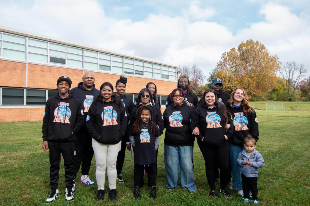 Cory Long and members from the Making a Change group