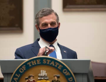 File photo: Delaware Governor, John Carney credits his mask mandate for the recent downturn in new coronavirus cases. (Jason Minto/State of Delaware)