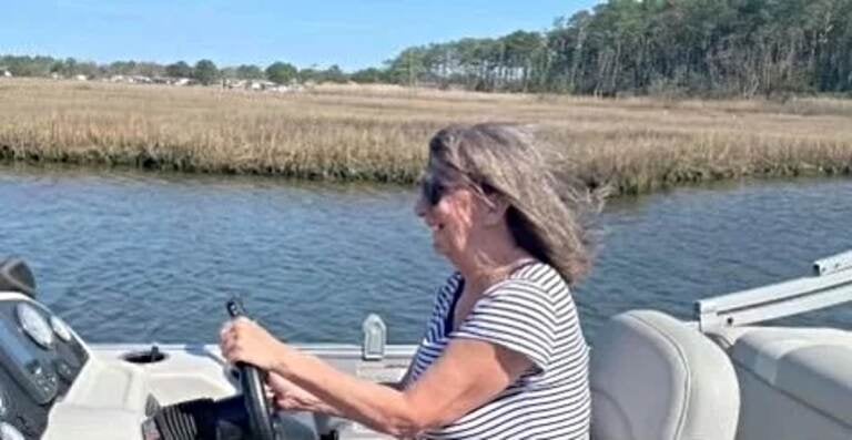 Susan DeFrance retired two years ago and moved to a mobile home park on the ocean to cut expenses. Now with inflation, she's worried about outliving her savings. (Susan DeFrance)