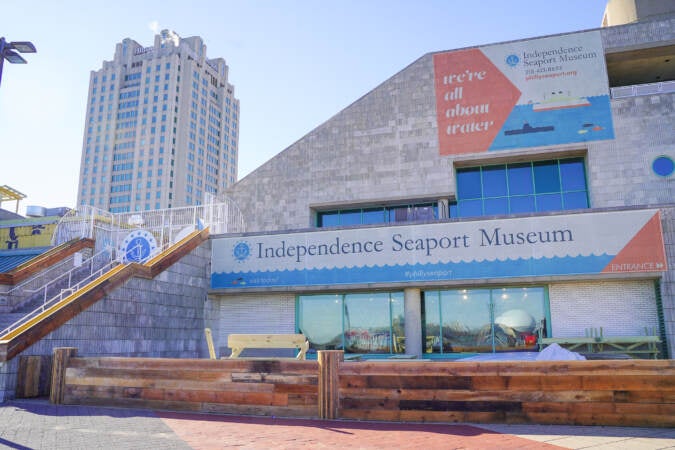 A view of the Independence Seaport Museum