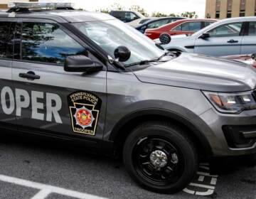 A Pennsylvania Police Trooper vehicle