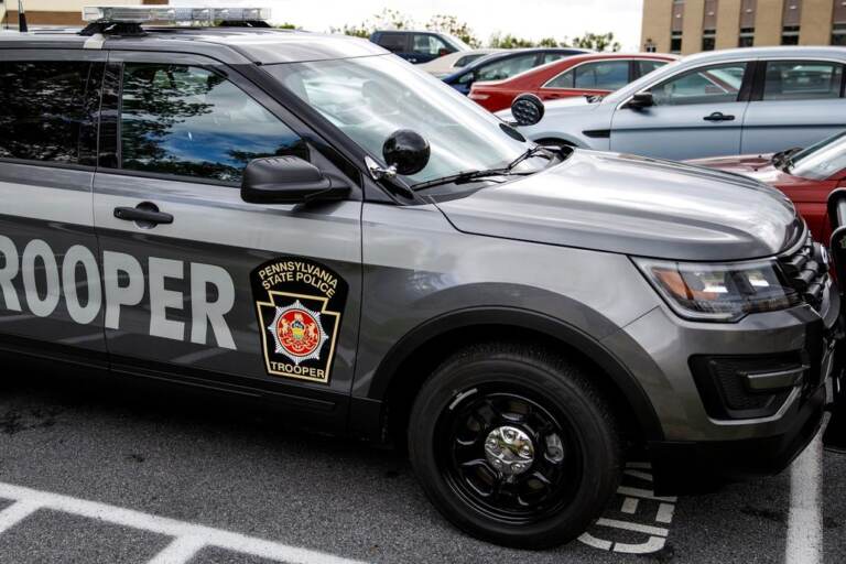 A Pennsylvania Police Trooper vehicle
