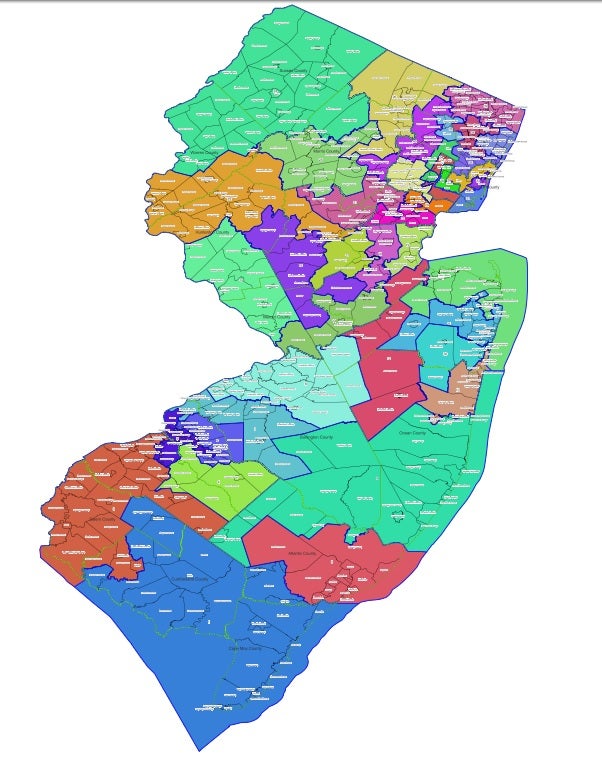 The Turnpike legislative map.