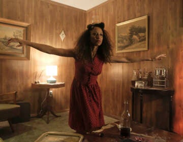 Jennifer Harrison Newman in a scene from Black Lodge