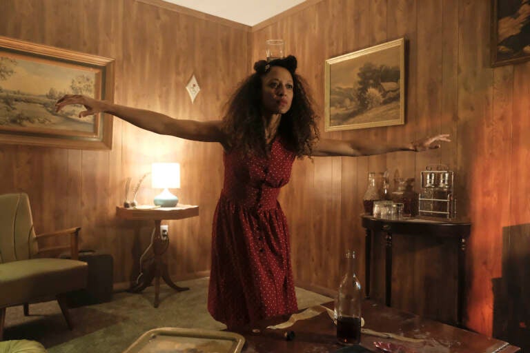 Jennifer Harrison Newman in a scene from Black Lodge