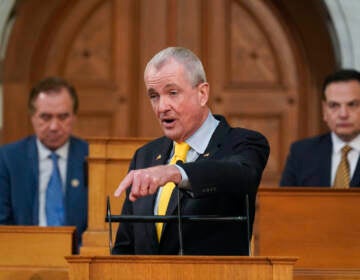 New Jersey Gov. Phil Murphy speaks during his budget address in Trenton, N.J., Tuesday, March 8, 2022. New Jersey Democratic Gov. Phil Murphy has proposed a $48.9 billion budget that boosts K-12 funding, makes a full public pension payment for the second straight year, redistributes nearly $1 billion in property tax relief and raises overall spending by about 5% over last year’s plan. Murphy unveiled the proposal during a speech Tuesday in the Assembly chamber, the first time since 2020 and the COVID-19 outbreak