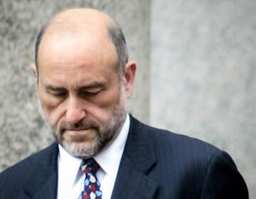 File photo: Attorney Mark Pomerantz leaves court in New York Wednesday, Sept. 8, 2004. Pomerantz, who had been leading a criminal investigation into Donald Trump before quitting last month, said in his resignation letter that he believes the former president is “guilty of numerous felony violations” and he disagreed with the Manhattan district attorney’s decision not to seek an indictment