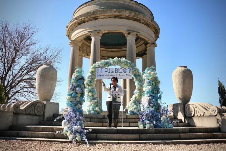 Philadelphia Parks Commissioner Kathryn Ott Lovell welcomes the Philadelphia Flower Show to FDR Park for a second year.