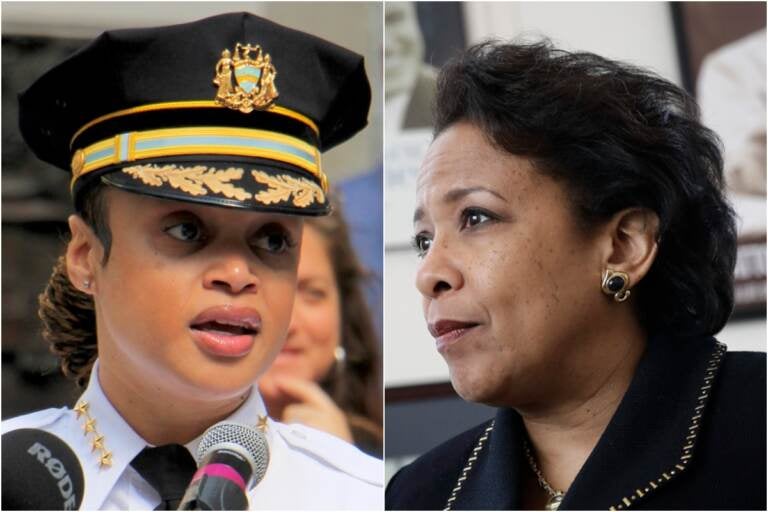 Philadelphia Police Commissioner Danielle Outlaw and former U.S. Attorney General Loretta Lynch