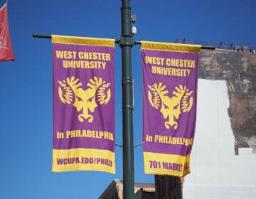 A banner of the West Chester University in Philadelphia near Market Street. (Alexandre Tziripouloff/Bigstock Photo)