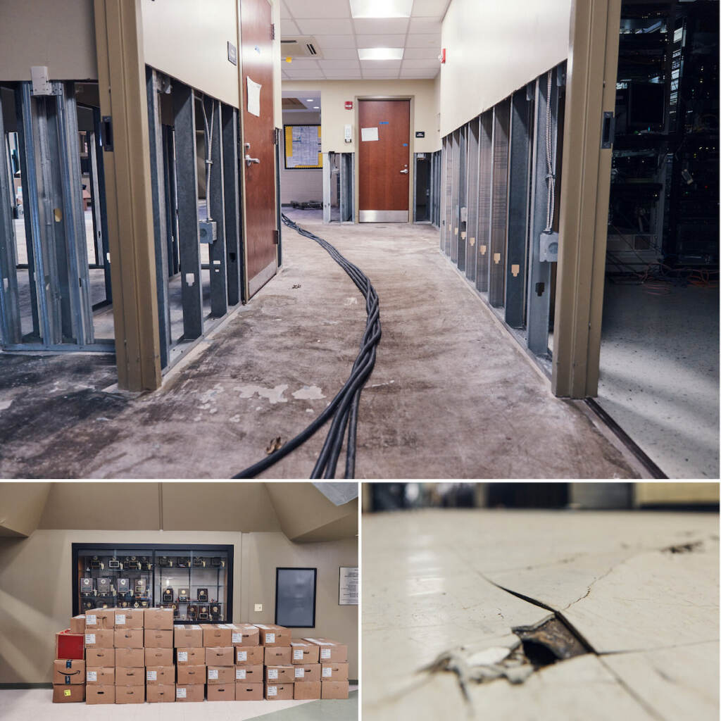 After the flood, damaged areas of the school had to be quickly cleaned or stripped to avoid mold growth, and undamaged furniture and materials had to be cleaned and stored. The district's private flood insurance barely covered that initial cleanup and assessment