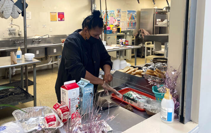 Eunice Pulliam prepares meals for Kingswood's preschoolers