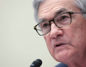 Federal Reserve Board Chair Jerome Powell testifies about 'monetary policy and the state of the economy' before the House Financial Services Committee on March 02, 2022 in Washington. (Photo by Win McNamee/Getty Images)