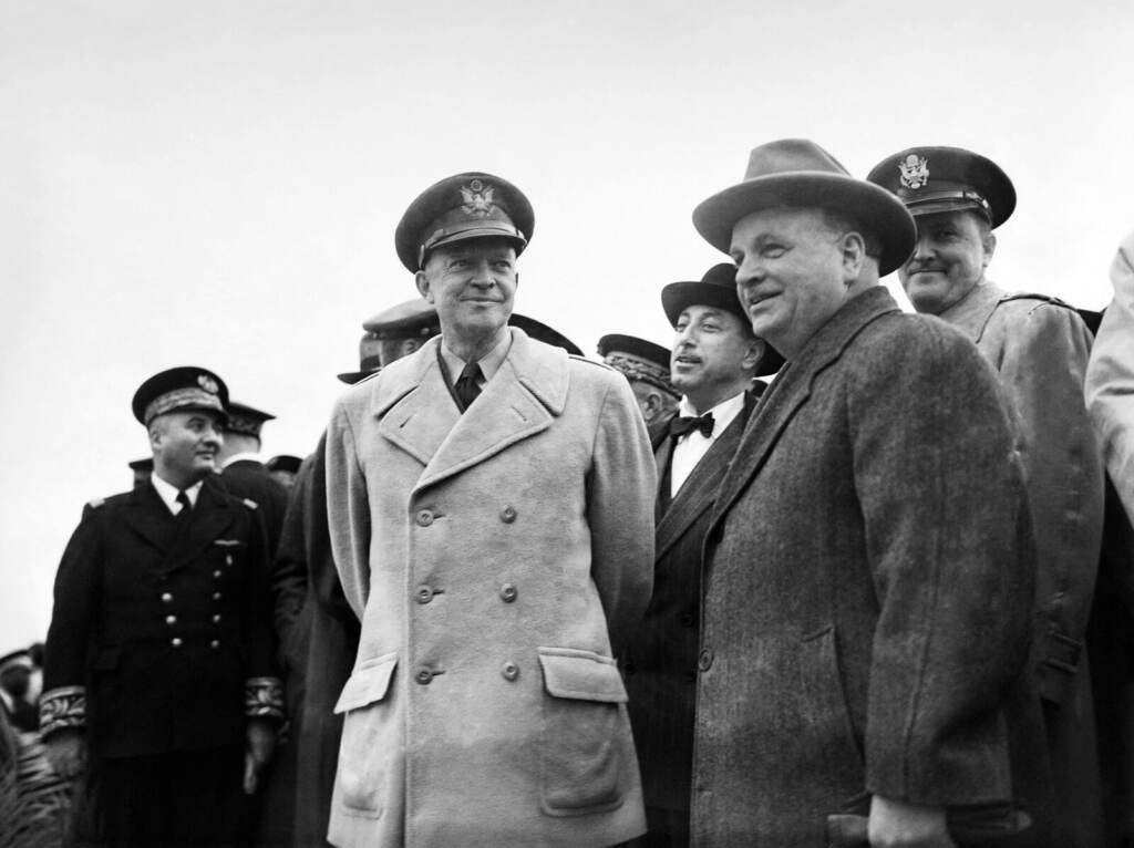 Dwight Eisenhower, seen here in France in 1951, was the first Supreme Allied Commander of NATO.