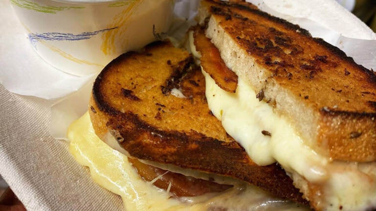 Cooper Sharp grilled cheese