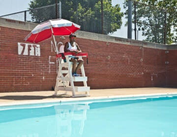 Breana Cooper, 25, has been a lifeguard for 7 years and was just rectified at Samuel Recreation Center in Philadelphia. (Kimberly Paynter/WHYY)