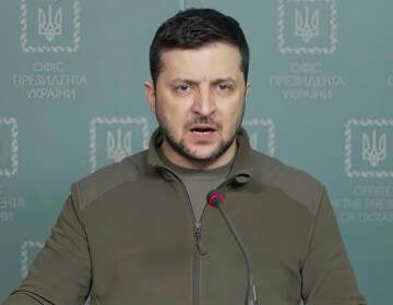 Volodymyr Zelenskyy speaks in Kyiv