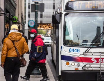 FILE - SEPTA bus in Center City Philadelphia.  (Kimberly Paynter/WHYY)