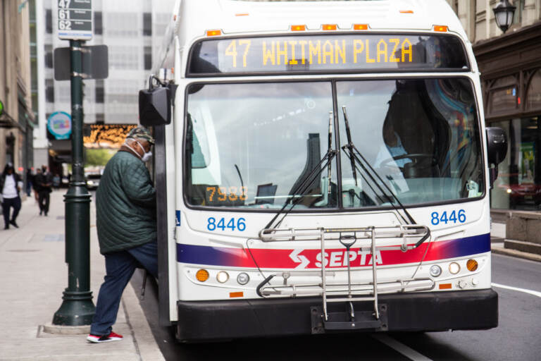 Many SEPTA riders said they’d continue to wear a mask without a mandate in place in Philadelphia. (Kimberly Paynter/WHYY)