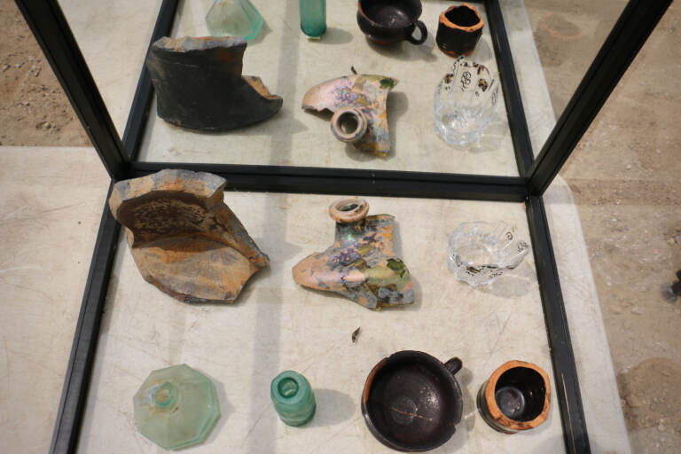 Artifacts found at the site reveal a mix of imported and locally manufactured goods. (Emma Lee/WHYY)