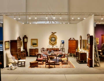 Antiques are seen on display as part of the Philadelphia Show