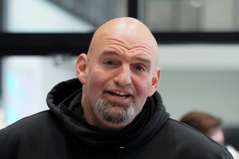 Upclose view of John Fetterman