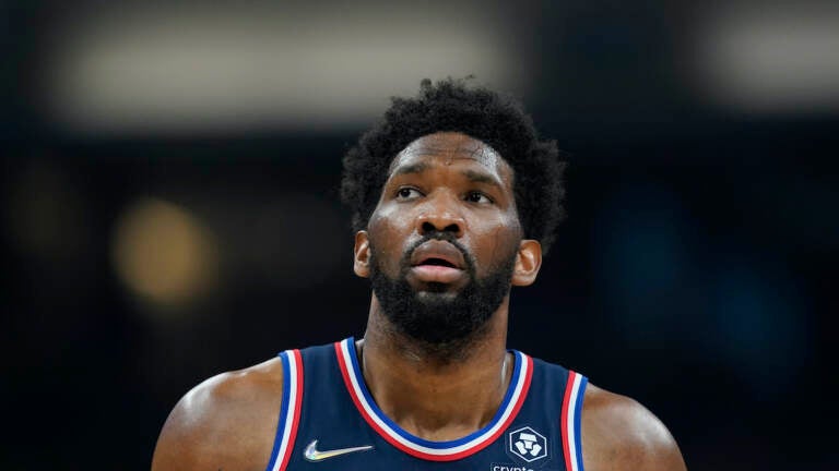 File photo: Philadelphia 76ers' Joel Embiid in action during the first half of an NBA basketball game against the Indiana Pacers, Tuesday, April 5, 2022, in Indianapolis. (AP Photo/Darron Cummings)