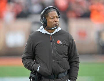 File photo: Cleveland Browns defensive coordinator Steve Wilks walks on the sideline during an NFL football game against the Cincinnati Bengals, Sunday, Dec. 8, 2019, in Cleveland. Two coaches joined Brian Flores on Thursday, April 7, 2022, in his lawsuit alleging racist hiring practices by the NFL toward coaches and general managers. The updated lawsuit in Manhattan federal court added coaches Steve Wilks and Ray Horton