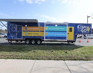 The new Delaware DMV On-The-Go trailer.
