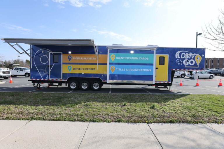 The new Delaware DMV On-The-Go trailer.