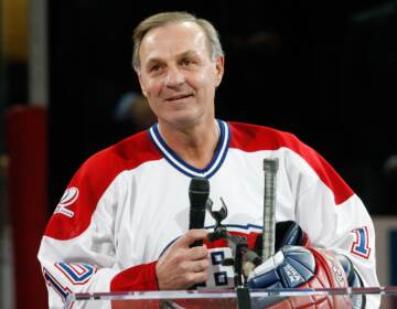 Guy Lafleur has died at age 70, the Montreal Canadiens hockey team announced Friday. He had been diagnosed with lung cancer in 2019. (Richard Wolowicz/Getty Images)