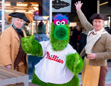 The classic Phillie Phanatic, show here in 2019. (Danya Henninger / Billy Penn)