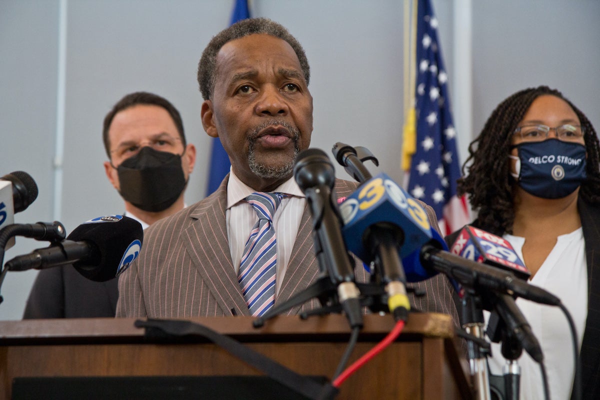 Thaddeus Kirkland, mayor of the city of Chester, Pa. (Kimberly Paynter/WHYY)