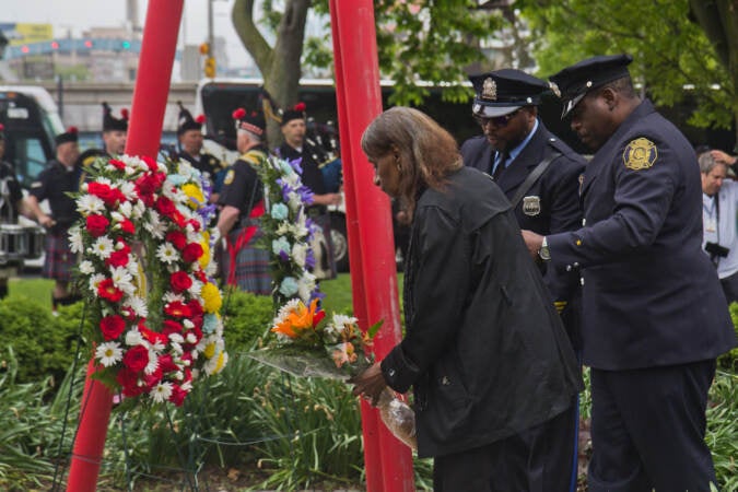 The Living Flame Memorial Service on May 4, 2022. (Kimberly Paynter/WHYY)