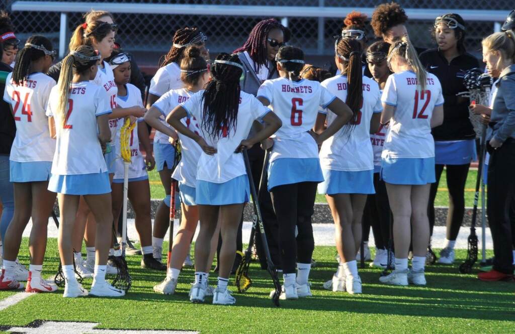 A view of the Delaware State University's women's lacrosse team