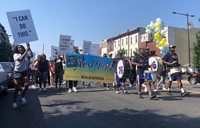 The West Powelton Drummers led the inaugural NEXT STEP Walk-a-Thon