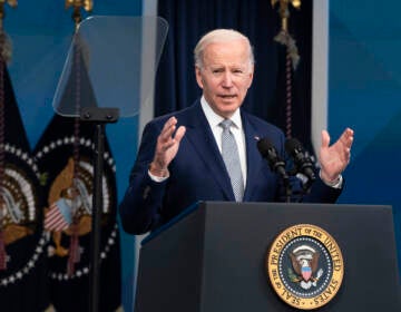 President Biden laid out his plan to tamp down on inflation and rising costs in a speech at the White House Tuesday. (Manuel Balce Ceneta/AP)