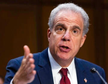 Close-up of Department of Justice Inspector General Michael Horowitz