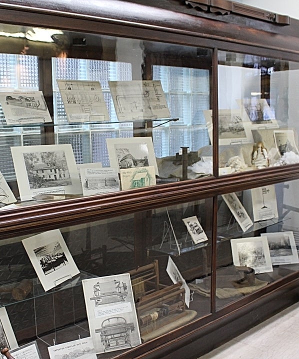 Some of the collection on display at Delaware County Historical Society.