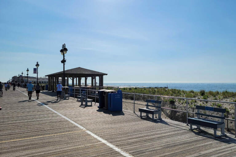 The boardwalk at Ocean City, N.J. May 30, 2022. (Tom MacDonald/WHYY)