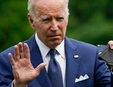 President Joe Biden arrives at the White House
