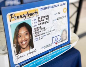 An example of a REAL ID.