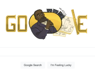 Google doodle honoring inventor Elijah McCoy. (Google/Screenshot by NPR)