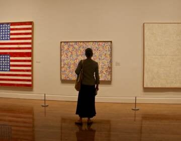 FILE - A 2021 exhibit of the work of Jasper Johns at the Philadelphia Museum of Art and the Whitney Museum of American Art. (Emma Lee/WHYY)