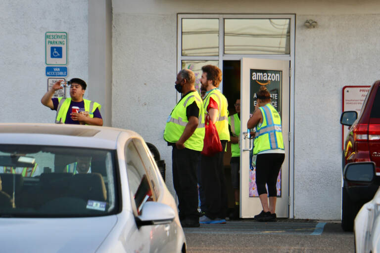 Bellmawr Amazon workers walk out ahead of warehouse closure WHYY