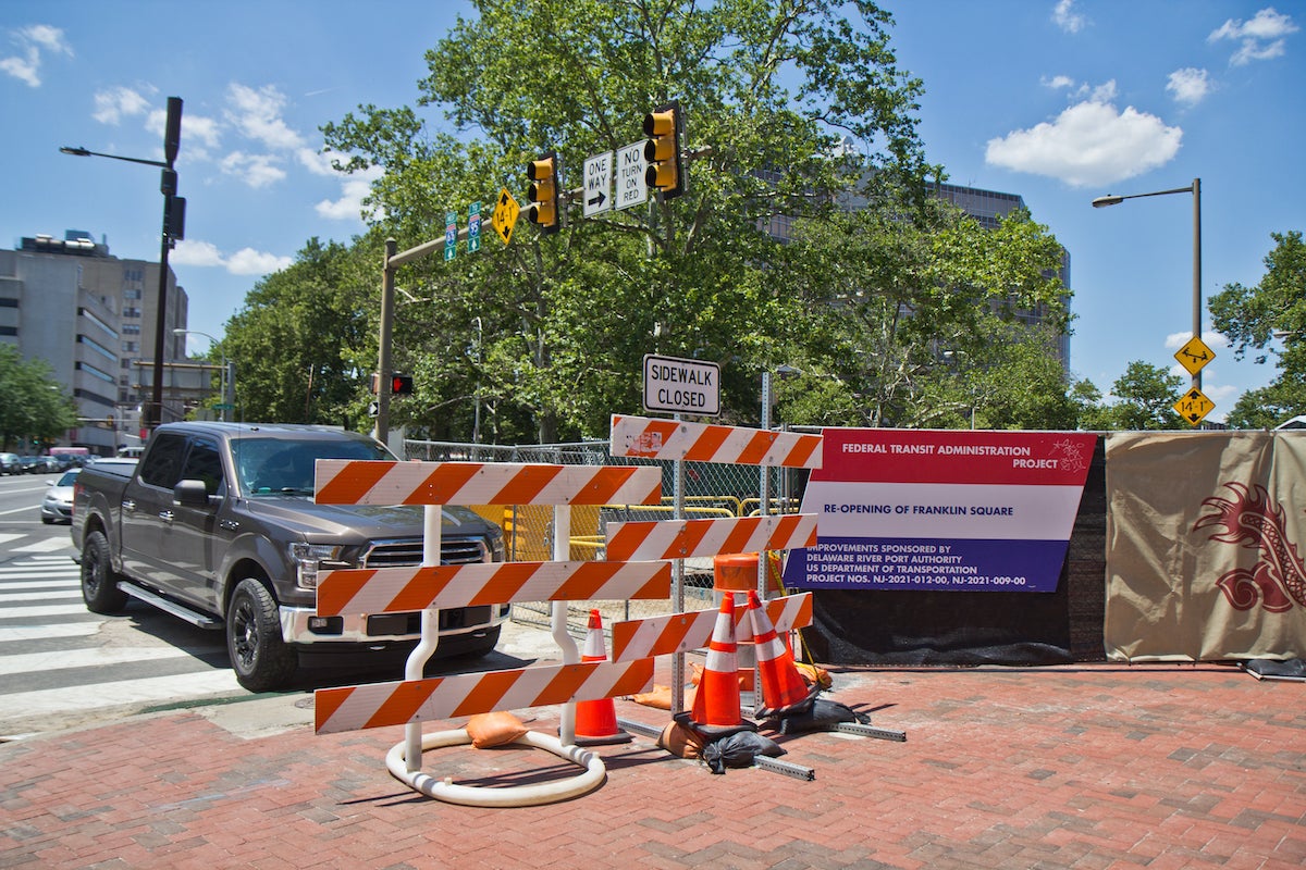 Construction ramps up at Franklin Square PATCO station WHYY
