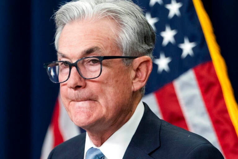 Federal Reserve Chairman Jerome Powell attends a news conference following an Open Market Committee meeting, at the Federal Reserve Board Building, Wednesday, June 15, 2022, in Washington. (AP Photo/Jacquelyn Martin)